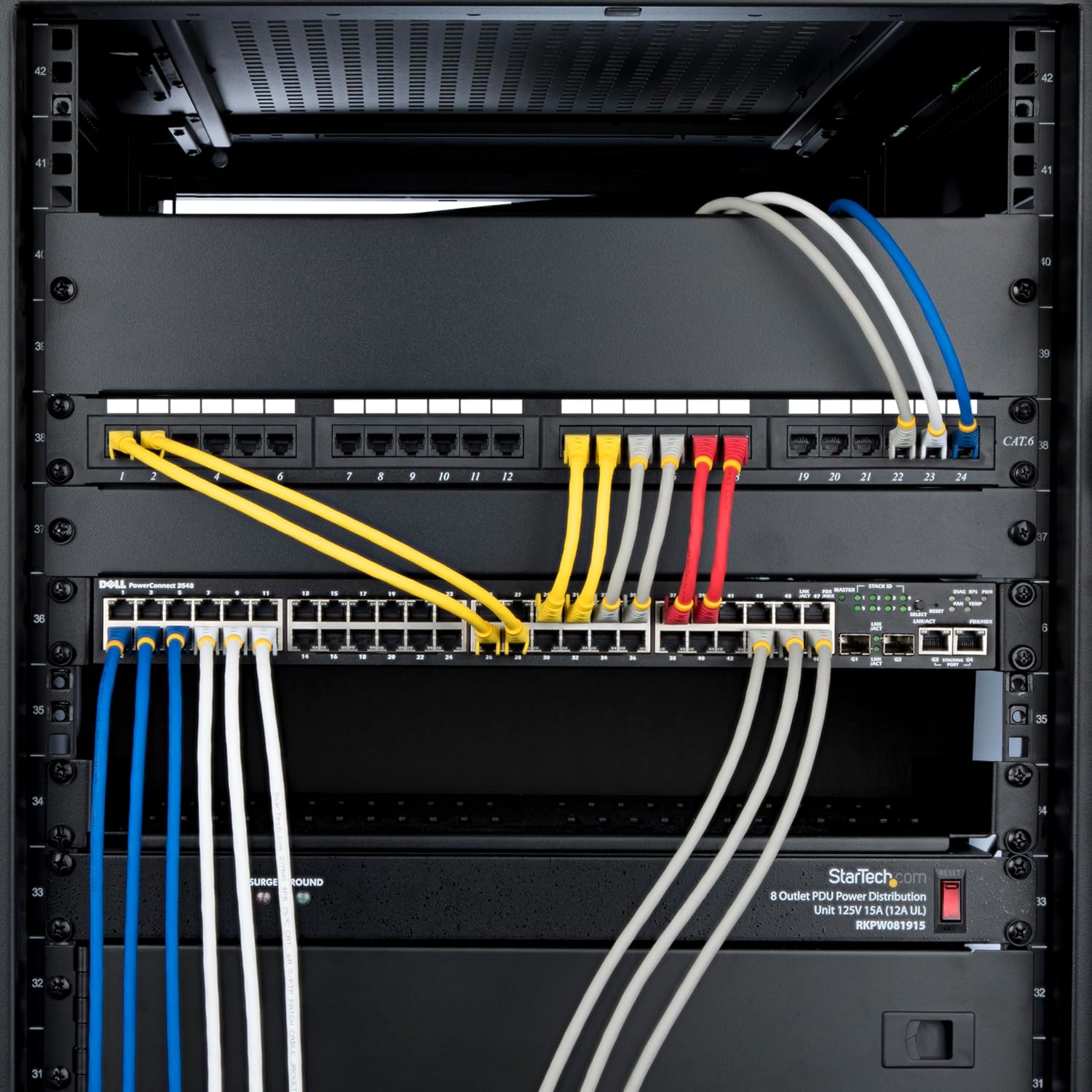 StarTech.com 6in Gray CAT6a Ethernet Cable, Snagless RJ45, 10GbE, 100W PoE++, S/FTP, 500MHz, 27AWG Pure Bare Copper, LSZH