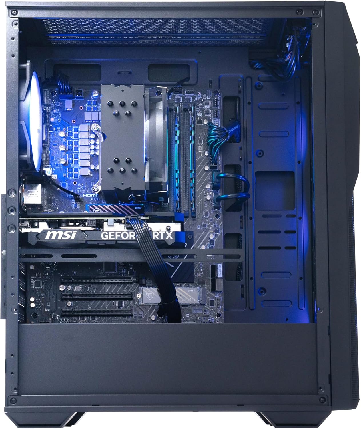 MSI Codex R2 Gaming Desktop: 14th Gen Intel i7-14700F, Geforce RTX 4060 Ti, 64GB DDR5, 4TB NVMe SSD, 80+ Gold PSU, WiFi