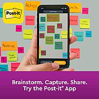 Post-it Sheet Super Sticky Note and Dispenser Value Pack, 3 in x 3 in, 12 Pads, Assorted Colors (DS330-SSVA) 2.3" x 6.3"