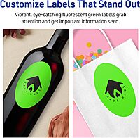 Avery Printable Oval Labels with Sure Feed Technology, Laser/Inkjet Printable