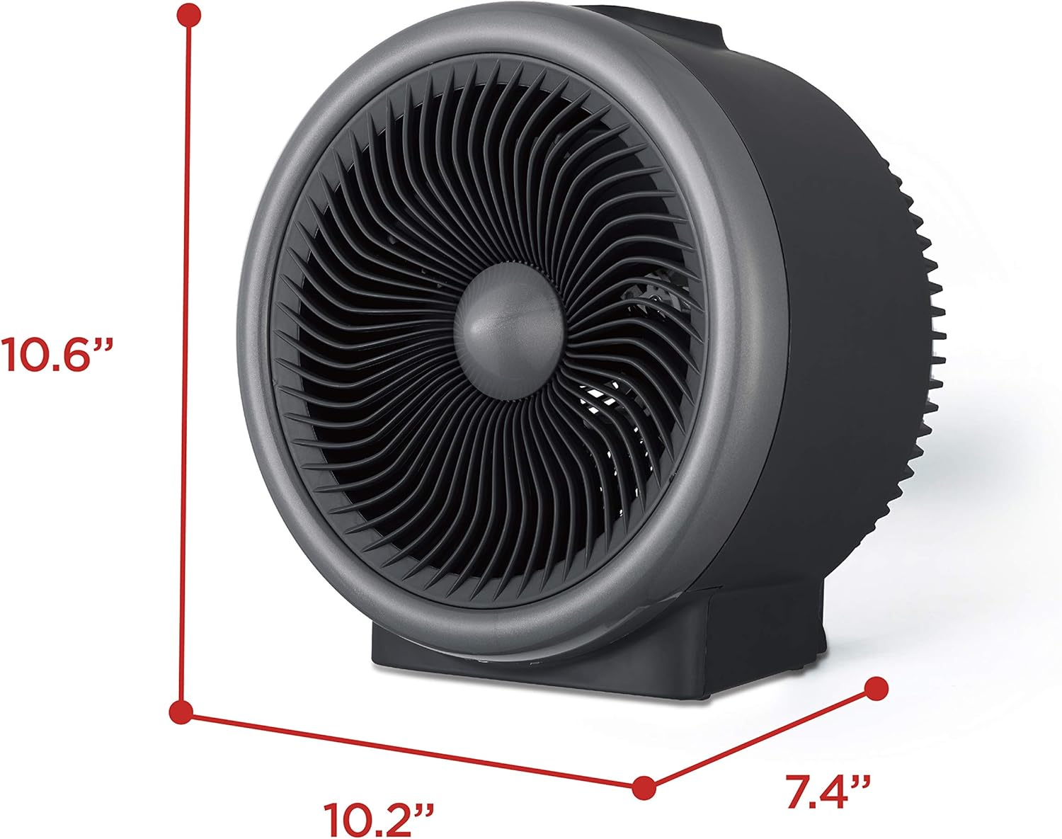 BLACK+DECKER Space Heater 1500W, Flameless Portable Heater with Overheat Protection 1 Piece Turbo Heat/Fan