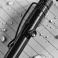 Rite in the Rain Weatherproof Bolt-Action Matte Black Metal Pen, Black Ink (No. BK16) Bolt Action