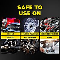 Meguiar's G211606 Metal Polish, Safe for All Uncoated Metals, Removes Stains and Swirls for a Quick and Easy Clean