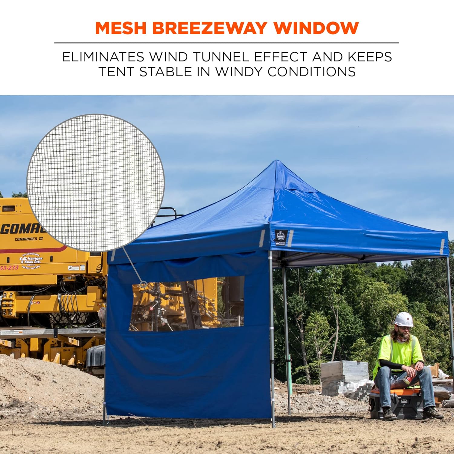 ERGODYNE SHAX 6092 Pop-Up Tent Sidewall with Mesh Window