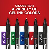 Sharpie S-Gel Gel Pens Medium Point (0.7mm) Blue Ink - 4 Count