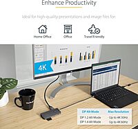 STARTECH.COM USB-C Multiport Adapter and Dock with 4K HDMI, Gigabit Ethernet, SD and USB 3.0