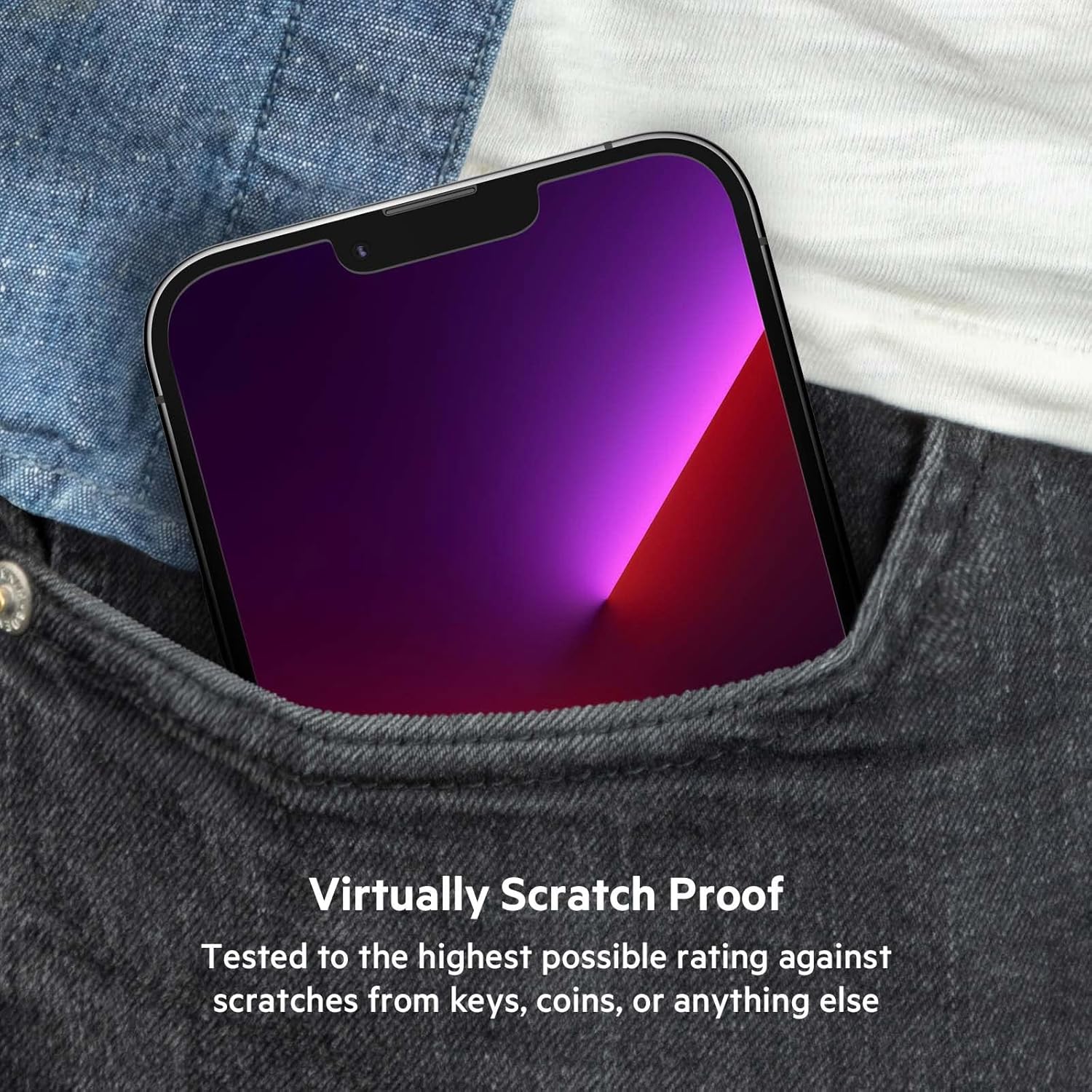 Belkin Tempered Glass Screen Protector for iPhone - Easy Align Tray