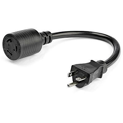 StarTech.com 1ft (30cm) Heavy Duty NEMA L5-20R to NEMA 5-20P Extension Cord, 20A 125V