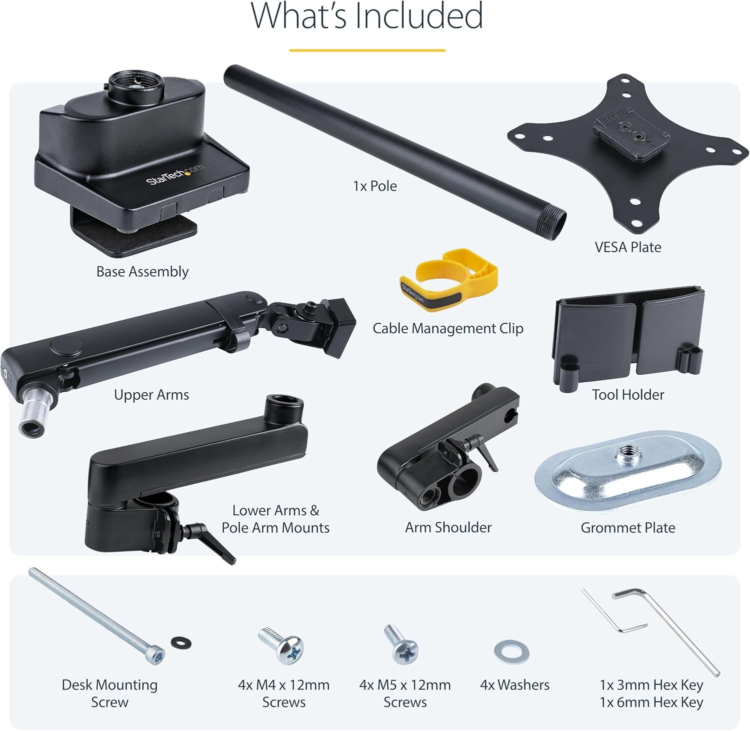 StarTech.com Desk Mount Monitor Arm (VESA 75/100)