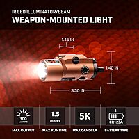 STREAMLIGHT TLR-VIR II Weapon-Mounted Tactical Light with IR Illuminator