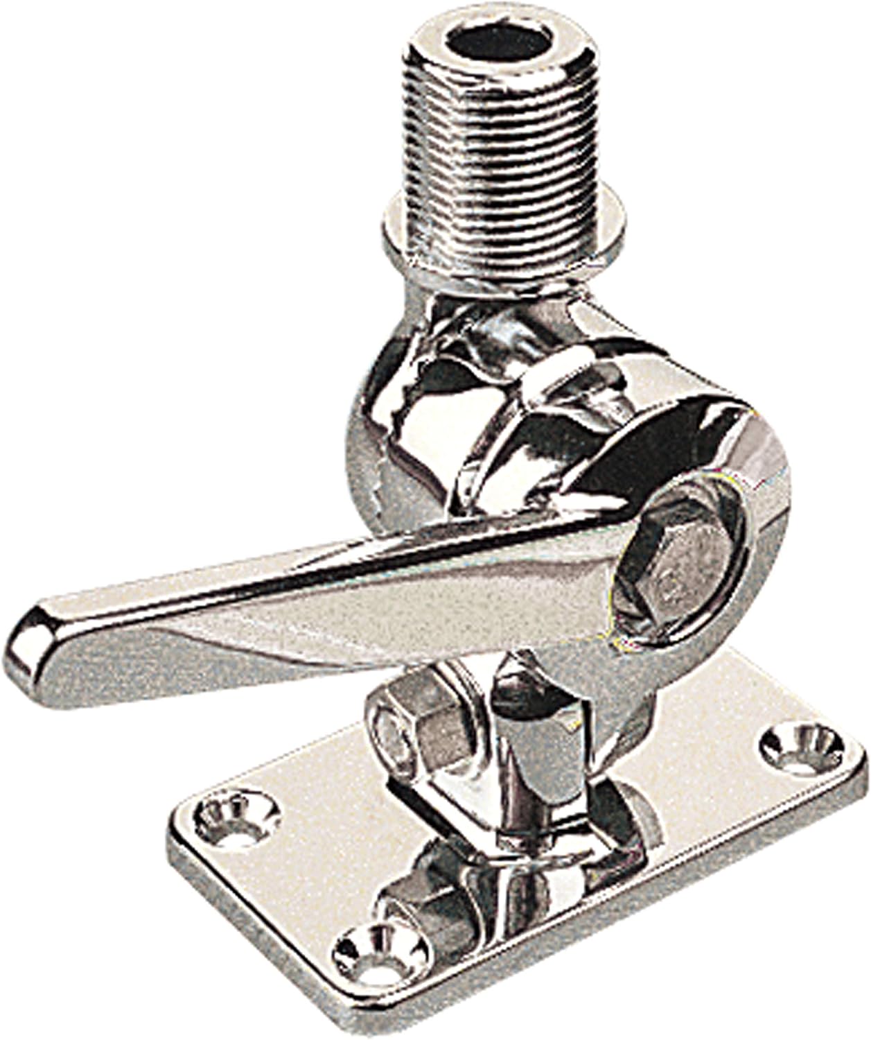 Sea-Dog Adjustable Antenna Base - Die Cast Zinc Chrome Plated