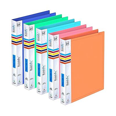 Shuban 4 Pack Durable Plastic A4 Size Cobra Spring Clip File Folder