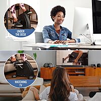DMI Under Desk Bike Pedal Exerciser, Ellipse Leg Exerciser & Under Desk Elliptical with LCD Display
