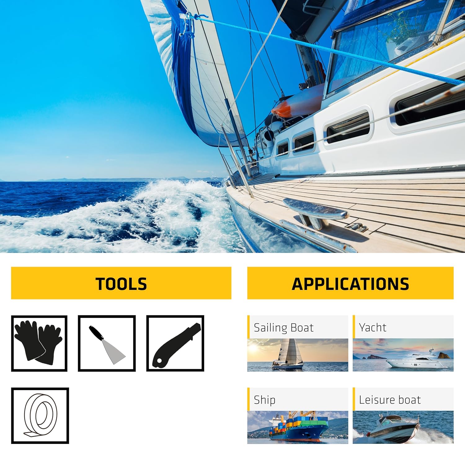 Sikaflex-291 LOT White, General All-Purpose Fast Cure Marine Adhesive and Sealant. Polyurethane Sealant for Boats