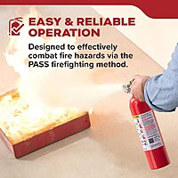 Kidde, FA110G, Multi Purpose Fire Extinguisher for Home, Office, Dorm, Residential, 1A10BC 1 Pack