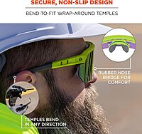 Ergodyne Skullerz AEGIR Polarized Fog-Off+ Safety Glasses