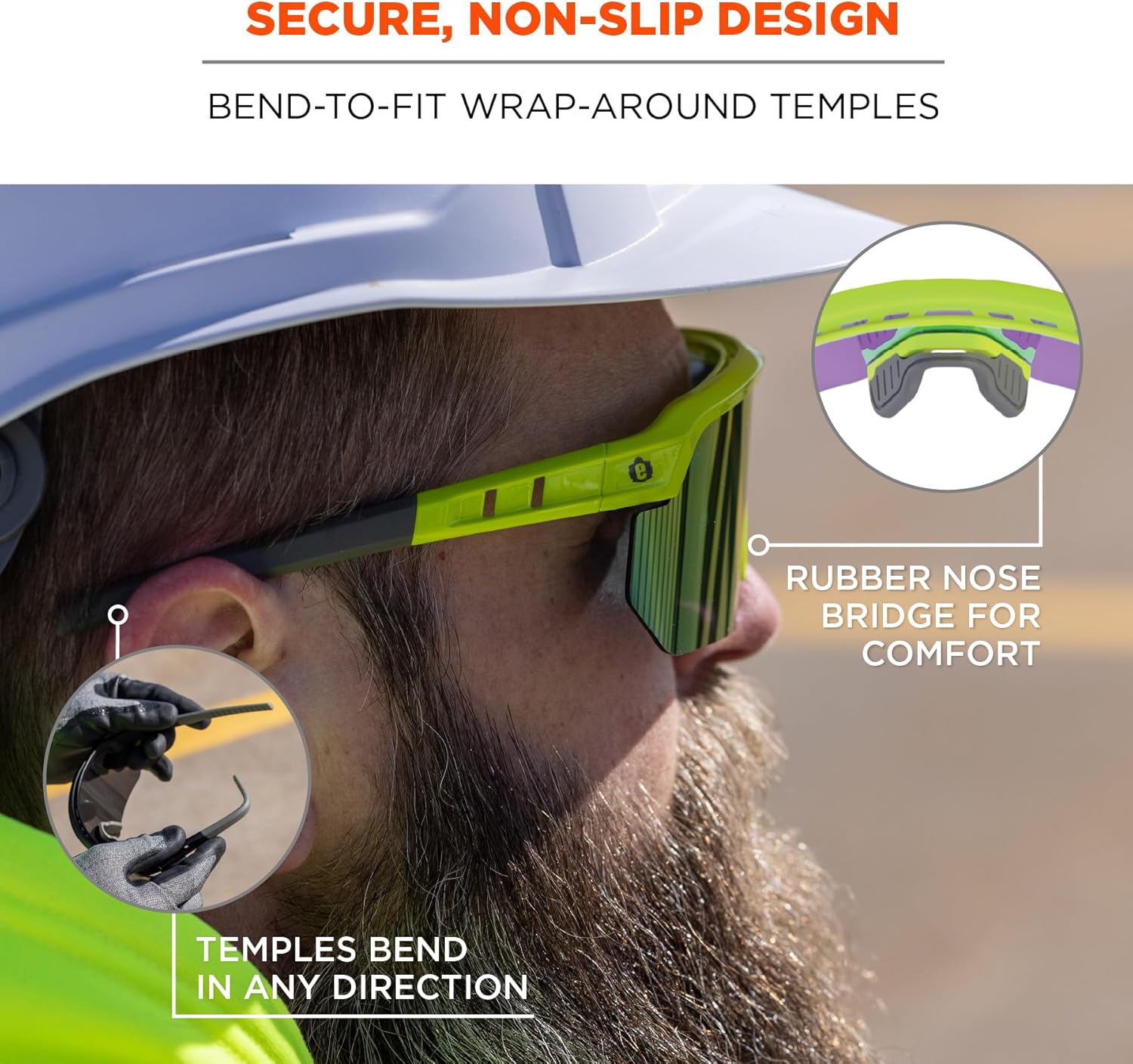 Ergodyne Skullerz AEGIR Polarized Fog-Off+ Safety Glasses