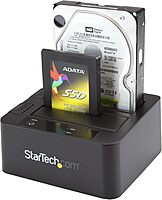 StarTech.com Dual-Bay USB 3.0 / eSATA to SATA Hard Drive Docking Station, External 2.5/3.5" SATA I/II/III