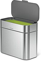 simplehuman Compost Caddy, Detachable and Countertop Bin, 4 Liter / 1.06 Gallon, Brushed Stainless Steel