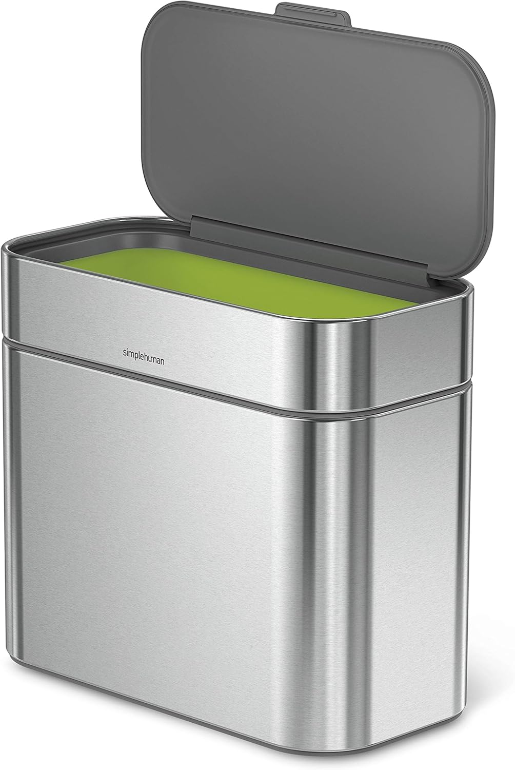 simplehuman Compost Caddy, Detachable and Countertop Bin, 4 Liter / 1.06 Gallon, Brushed Stainless Steel