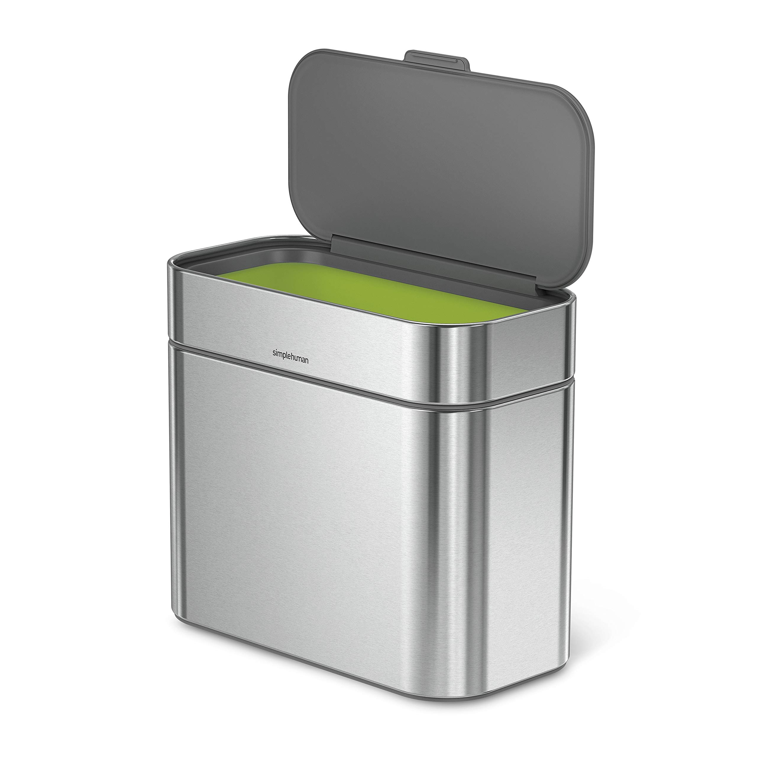 simplehuman Compost Caddy, Detachable and Countertop Bin, 4 Liter / 1.06 Gallon, Brushed Stainless Steel