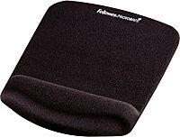 Fellowes® PlushTouch™ Mouse Pad With Wrist Rest, Black