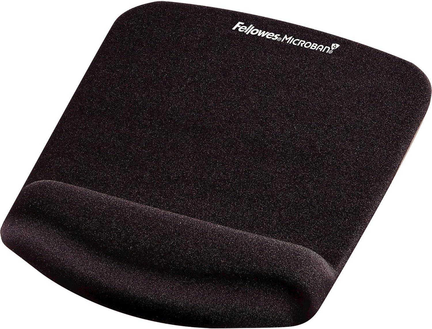 Fellowes® PlushTouch™ Mouse Pad With Wrist Rest, Black