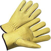 Anchor 4800L 4000 Series Pigskin Leather Driver Gloves Beige Large 12 Pairs