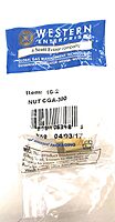 Western Enterprises#16-2, PKGD: CGA 300 Hex Nut/ACETYLN