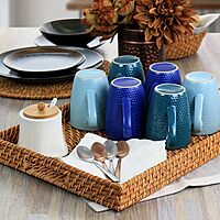 Martha Stewart Rattan Serving Tray (76604.01)