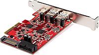 StarTech.com 5-Port USB PCIe Card - 10Gbps USB 3.1 Gen 2 PCIe Card w/ 1x USB-C & 2X USB-A - 1x 2 Port IDC (Internal 5Gbps USB Header Expansion) - USB C PCI Express Controller Card (PEXUSB312A1C1H)