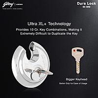 Duralock Ultra XL+ 90mm (3 Keys)