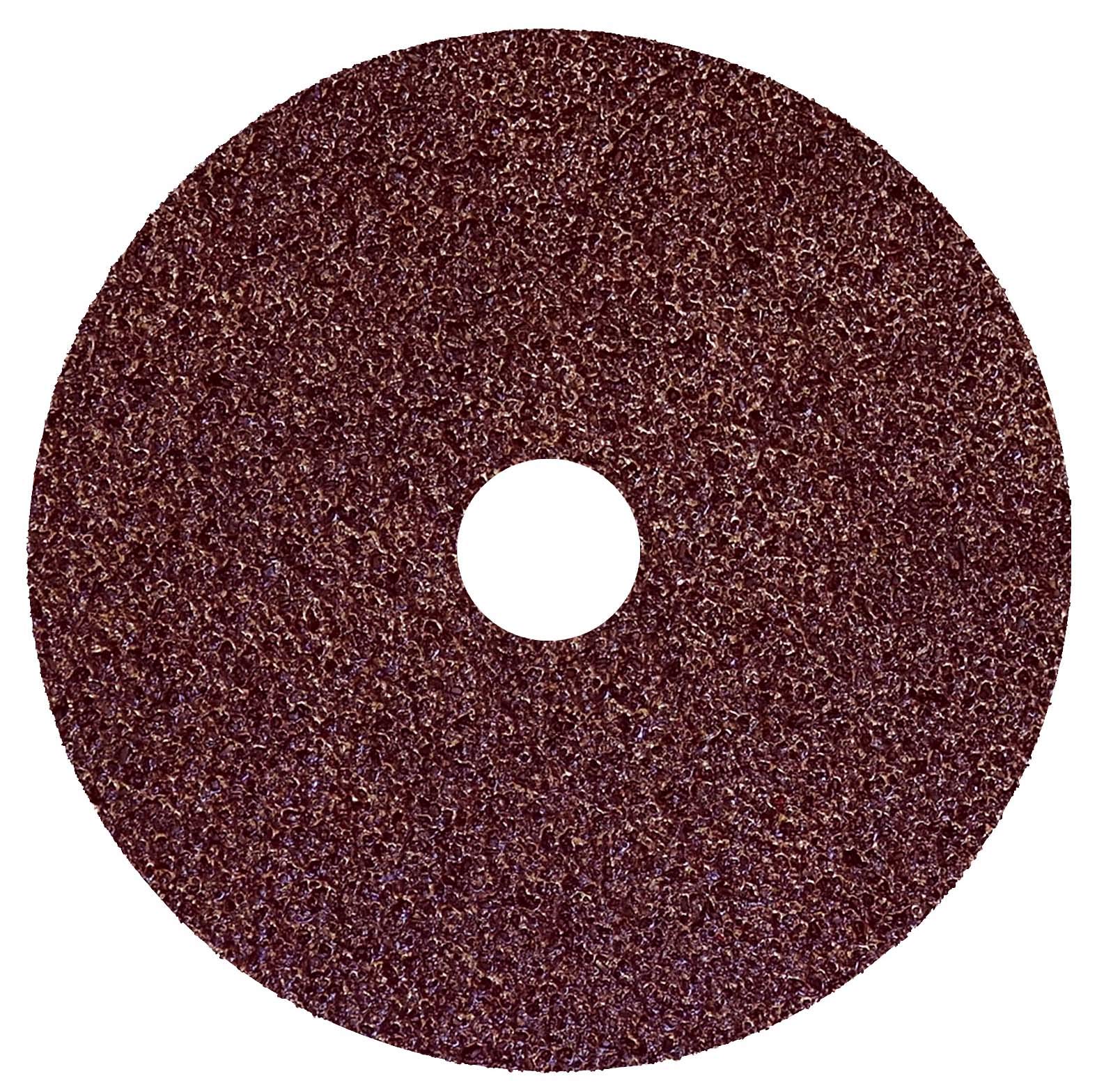 Weiler 59503 Wolverine Aluminum Oxide Resin Fiber Sanding & Grinding Disc, 5" Diameter, 36 Grit, 7/8" Arbor Hole (Pack of 25)