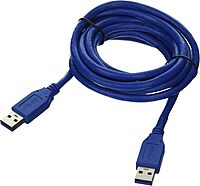 SIIG SuperSpeed USB 3.0 Type A (Male) to Type A (Male) Cable 2 Meters (CB-US0212-S1),Blue A (Male) to A (Male) 2 Meter