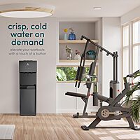 Avalon A3BLK Self Cleaning Bottom Loading Water Cooler Dispenser, 3 Temperature-UL/Energy Star Approved-Black Stainless Steel, 5 Gallons