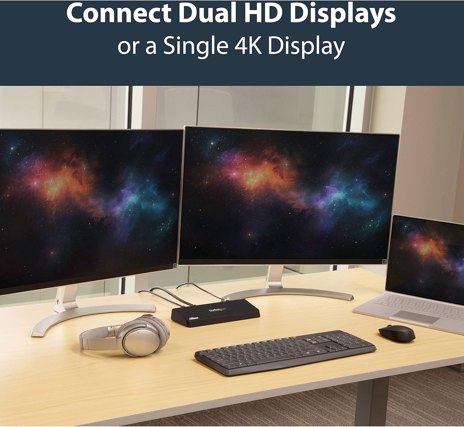 StarTech.com USB 3.0 Docking Station - 4K - HDMI / DisplayPort - with Fast Charge / Ethernet / Audio