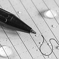 Rite in the Rain Weatherproof Bolt-Action Matte Black Metal Pen, Black Ink (No. BK16) Bolt Action