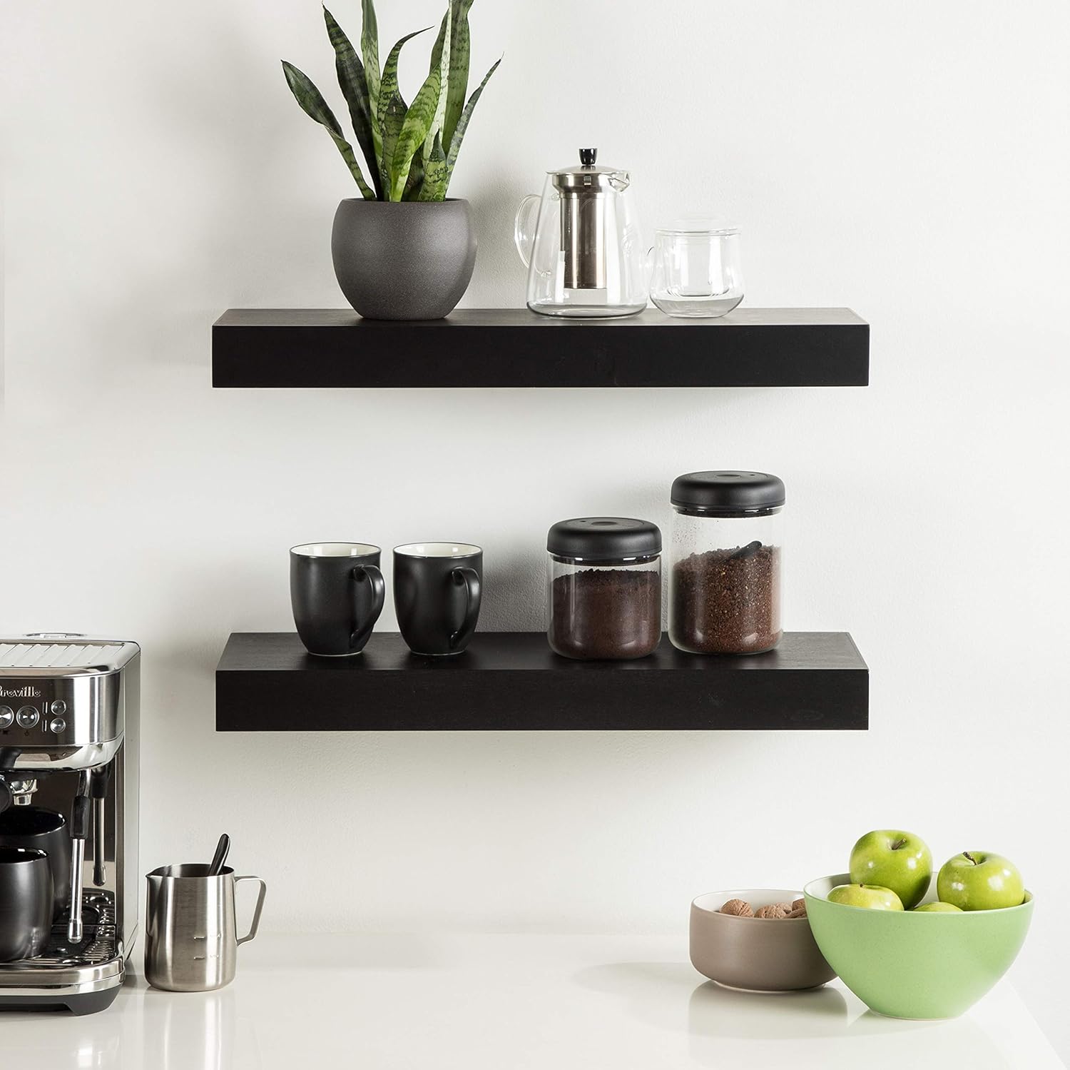 KATE AND LAUREL Havlock Modern Floating Wall Shelves