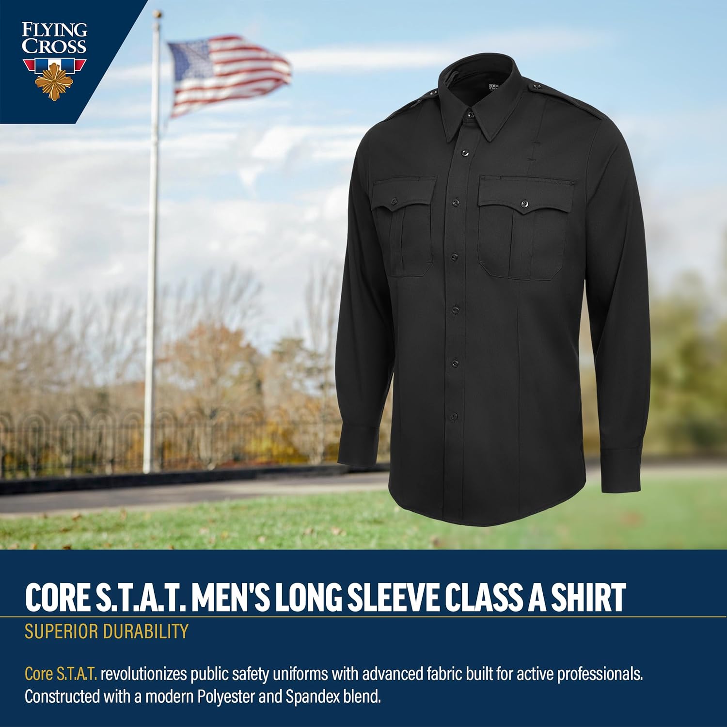 Flying Cross Core Flex/Core S.T.A.T. Men's Class A Long Sleeve Shirt