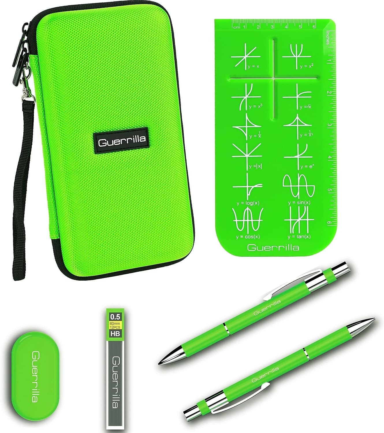 Guerrilla Hard Travel Case for TI-83 Plus, TI-84 Plus, TI-84 Plus Color Edition, TI-89 Titanium, TI-Nspire CX&CX CAS