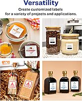 Avery Matte White Removable Square Labels, Sure Feed Technology, 4 x 4