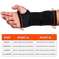Ergodyne ProFlex 685 Wrist Support Sleeve - Dual Tightening Straps