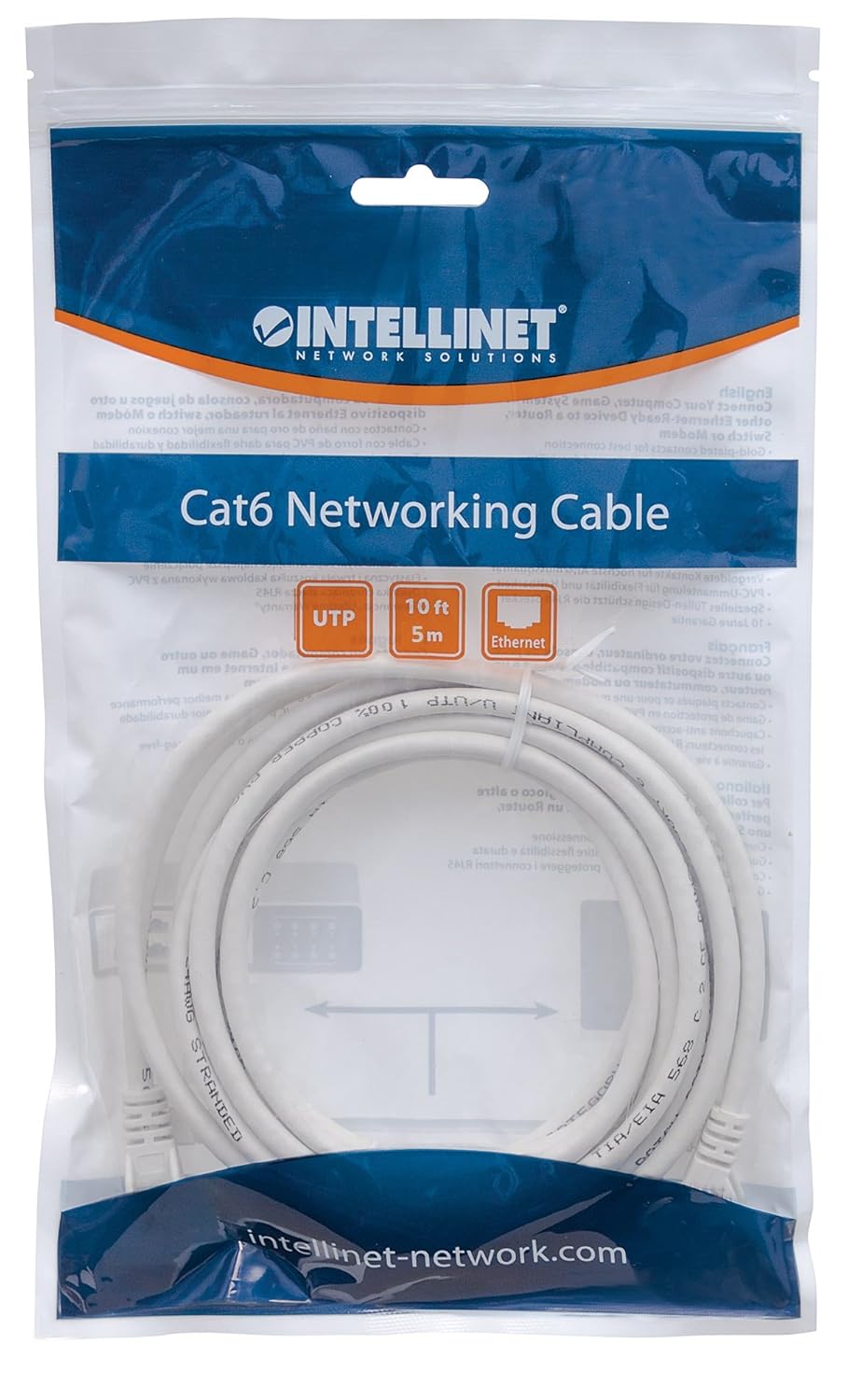 INTELLINET RJ45 Network Patch Cable U/UTP (Cat5e/Cat6)
