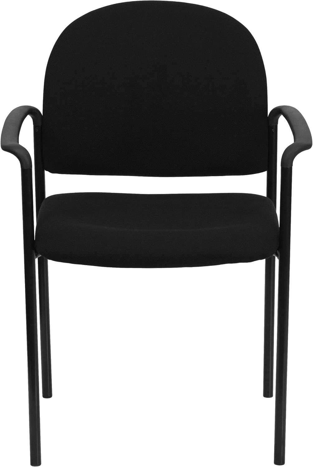 Flash Furniture Tiffany Side Reception Chair with Arms, Stackable Steel Frame