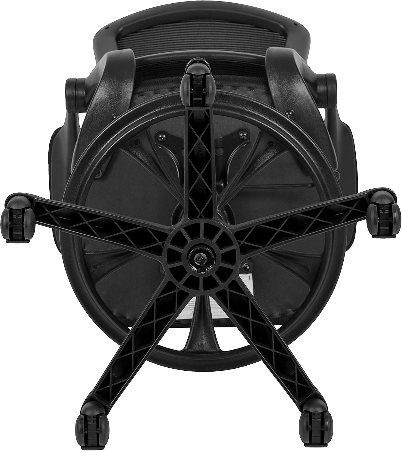 Flash Furniture Kale Mid-Back Swivel Office Chair with Adjustable Foot Ring, Lumbar Support, and Seat Height