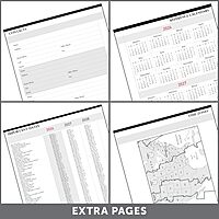 Office Depot Brand 13-Month Monthly Planner, 7" x 9", Black, January 2026 to January 2027, OD71110026