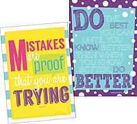 Barker Creek Poster Duet Set, Keep Trying, Set of 2 Inspirational Posters