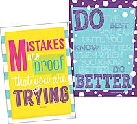Barker Creek Poster Duet Set, Keep Trying, Set of 2 Inspirational Posters