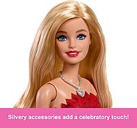 Barbie Mattel 80th Anniversary Ruby-Red Celebration Fashion Doll