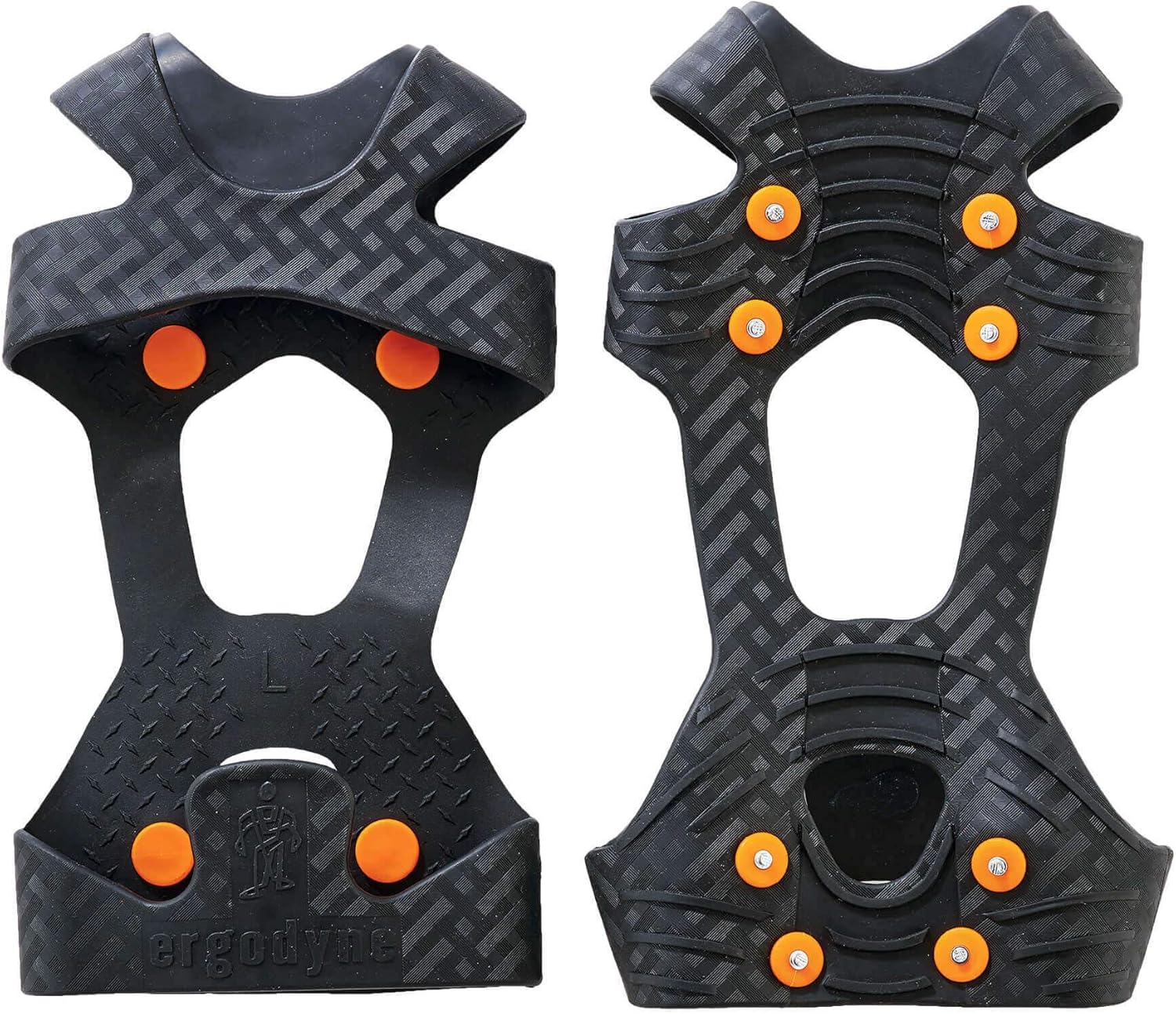 Ergodyne TREX 6300 Slip-On Traction Cleats for Snow and Ice with 8 Carbon Steel Spike Grips